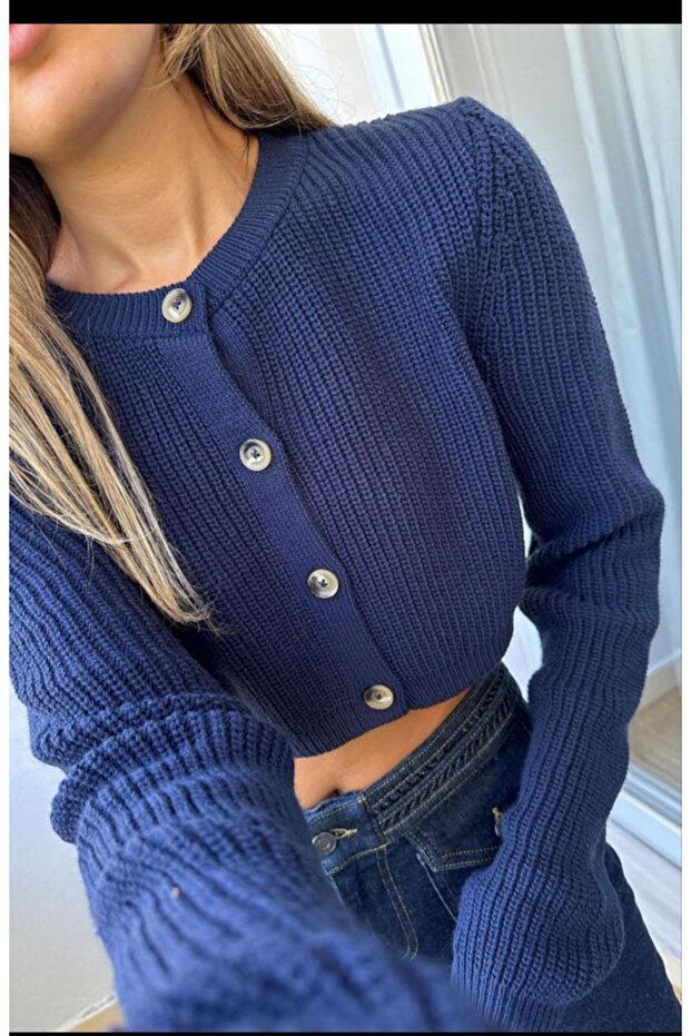 Crop hırka