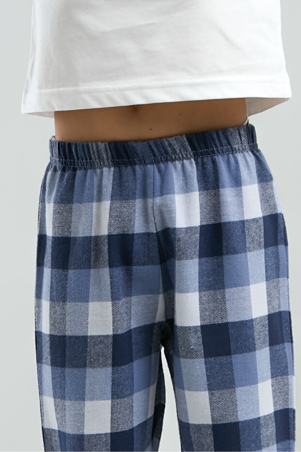 Boy's White Pajama Set - 3