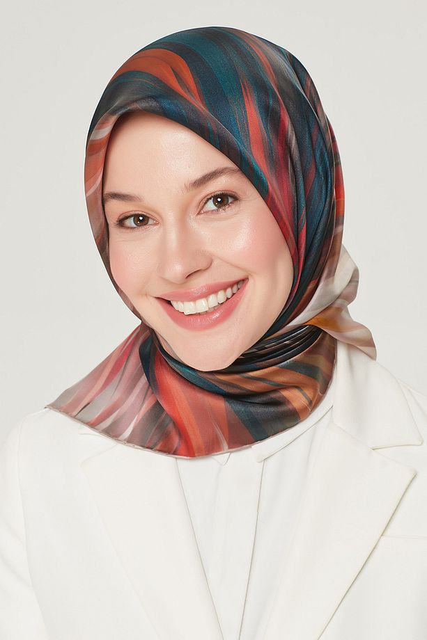 ARMİNE İPEK EŞARP 8508D (TWİLL) (NOSTALJİ)-80 - 1