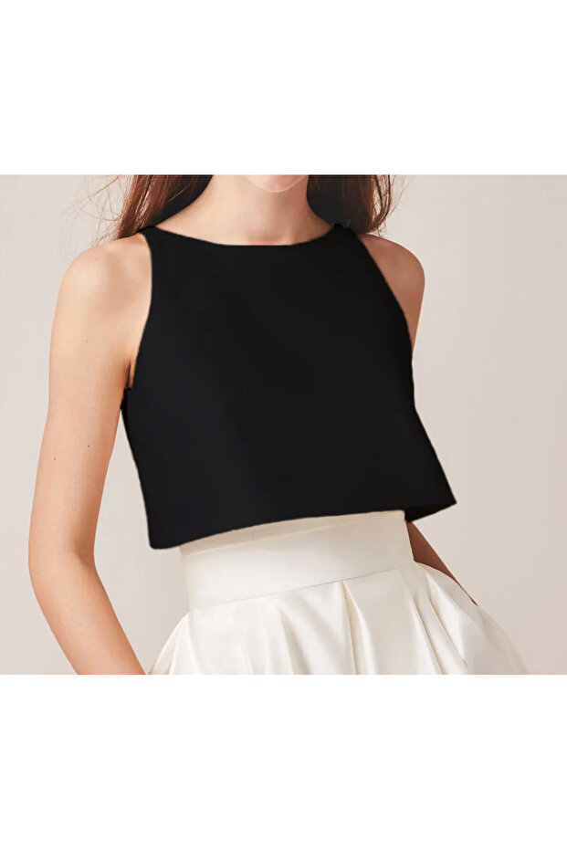 Women's Satin Evening Dress Open Back Oval Cut Bustier