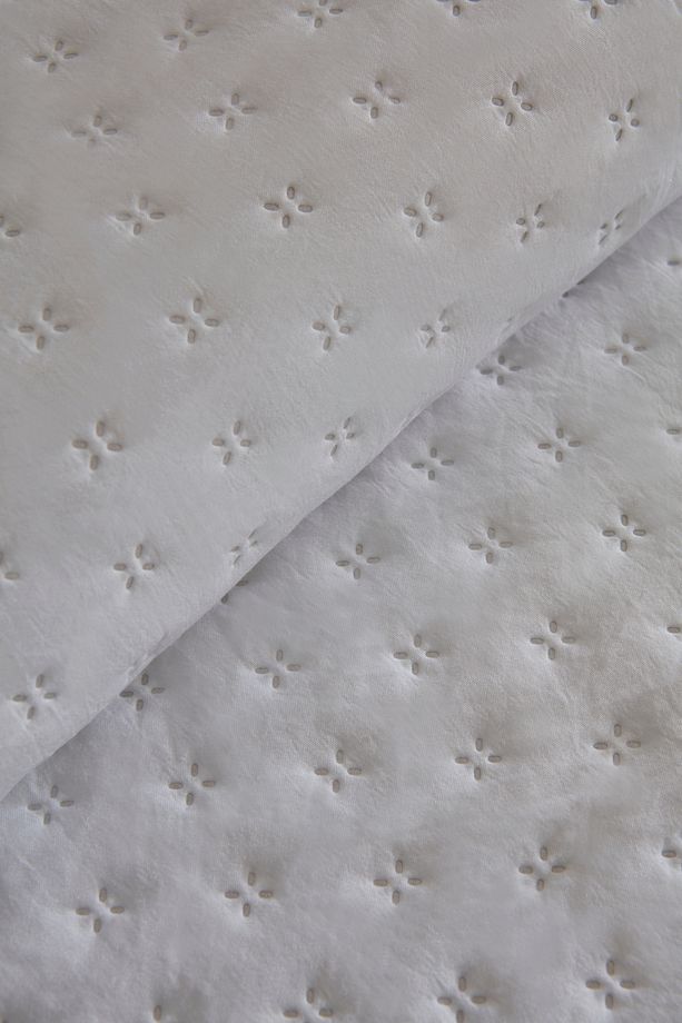 Breeze Soft Yatak Örtüsü Çift Kişilik Offwhite - 7