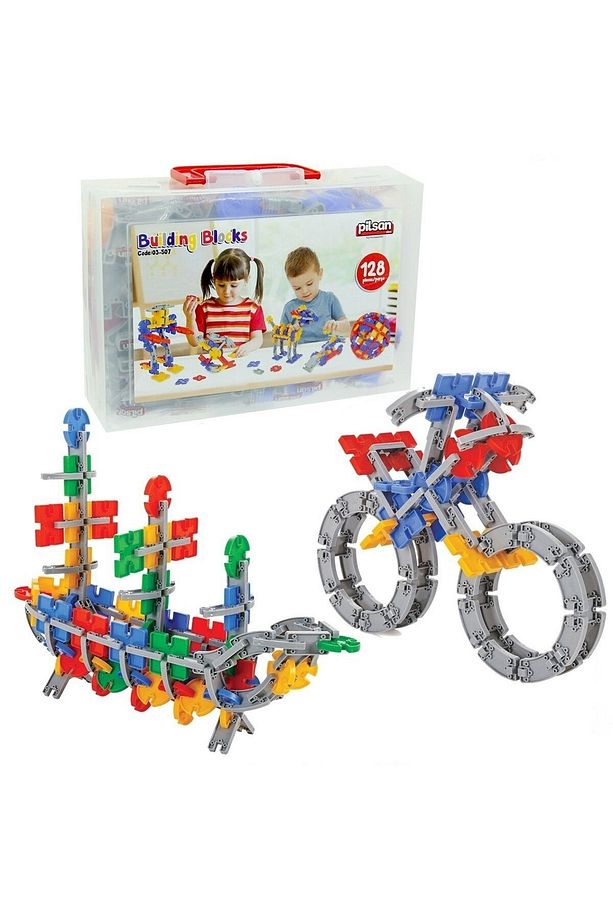 Building Blocks Çantalı (128 Parça ) - 6