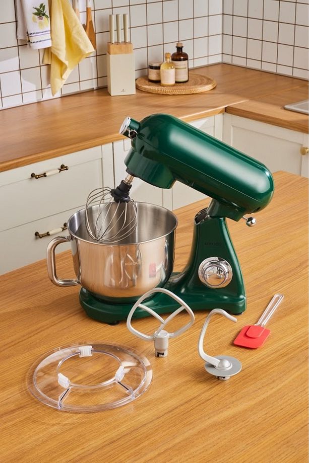 Powercast Chef Döküm Stand Mikser Pine Green Mutfak Şefi 1800W 6,2 Lt - 7