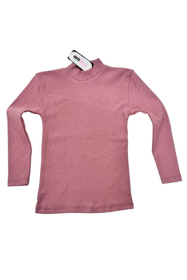 Ribbed Camisole Turtleneck Long Sleeve Bodysuit / Solid Color Girls-Boys Bodysuit/ Children Cotton Bodysuit Slim Fit