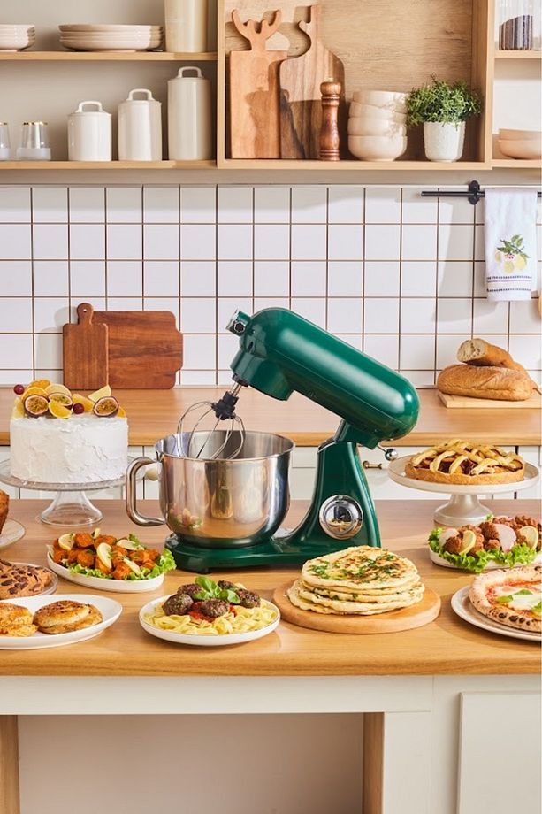 Powercast Chef Döküm Stand Mikser Pine Green Mutfak Şefi 1800W 6,2 Lt - 1