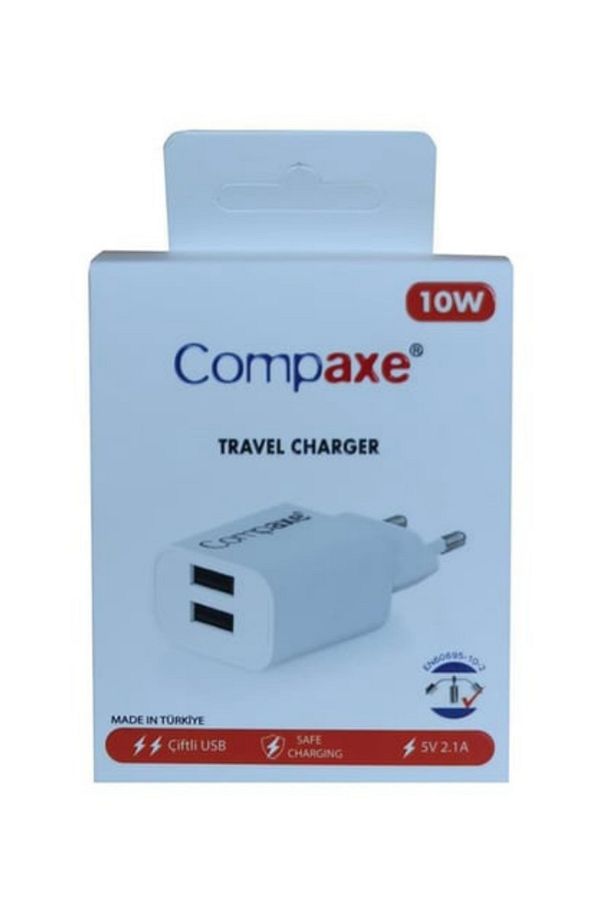 CTA-521DUMB24 10W 5V 2.1A ÇİFT USB + USB T KABLOLU SET - 1