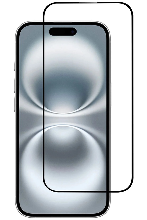 متوافق مع هاتف iPhone 16 - واقي شاشة زجاجي مقاوم للكسر مع غطاء كامل - 1