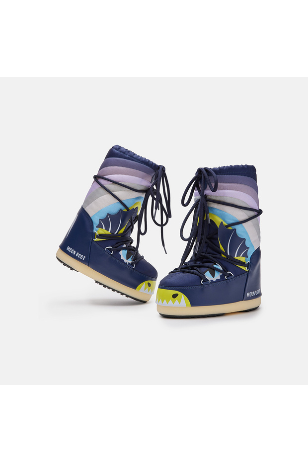 Kadın / Kız Bot (Kar) 80D3400280-FV21 Moon Boot Icon Dragon Blue/Multicolor (23-26) - 3