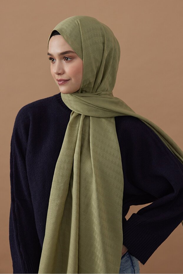 شال بنمط مثلث من سلسلة الجاكار الناعمة - 1