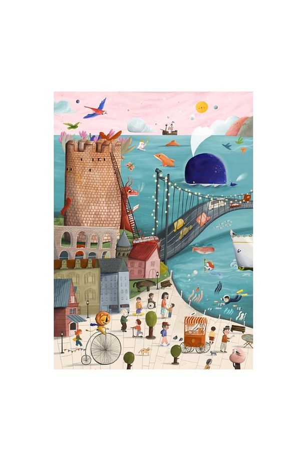 Fairy Tale Puzzle - 24 Parça Çantalı Dev Yer Puzzle ve Posteri - 3 ve Yaş Üstü - 2