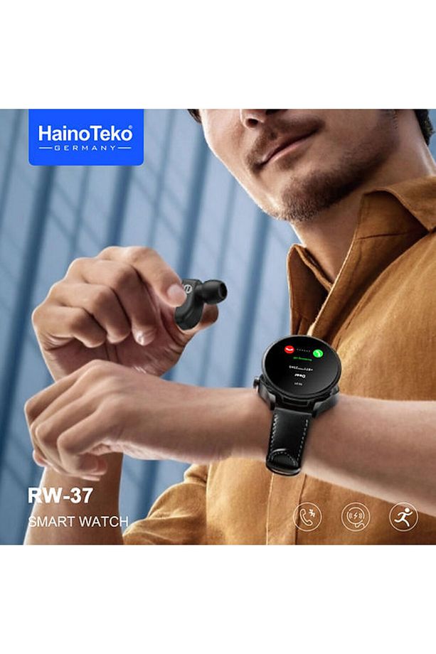 Haino Teko Germany RW-37 Kulaklıklı Çift Kordon Akıllı Saat - 2