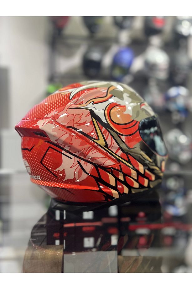 869 Wild Gold Vizörlü Kapalı Kask - 2