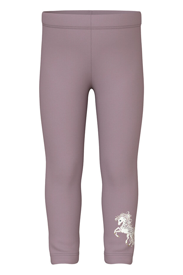 NMFDAVINA AOP SWE LEGGING - Model Bru - 1