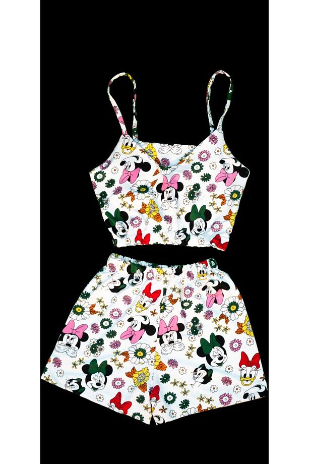 Mickey crop şort takim - 1