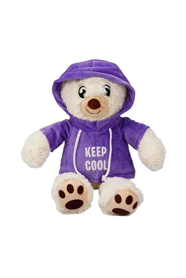Hooded Plush Bear 30 Cm.