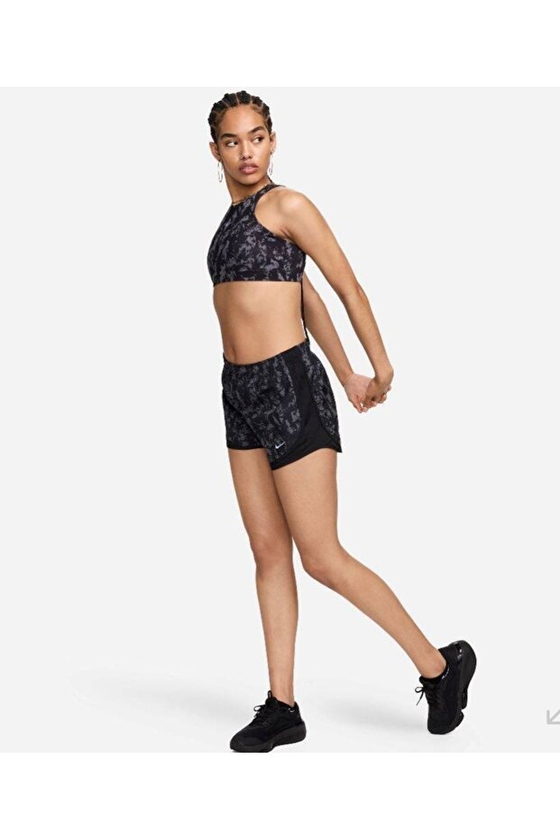 One Strappy Back Lightly Lined Medium-Support Printed Training Kadın Bra ASLAN SPORT - 5