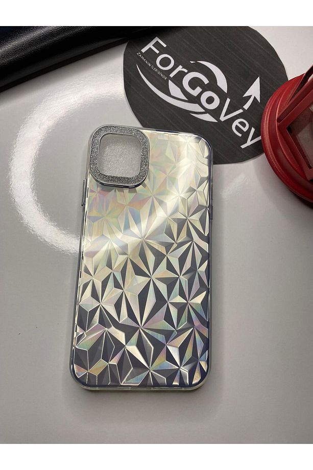 Apple iPhone 11 Kılıf Prizma Detaylı Sade Lüks - 1