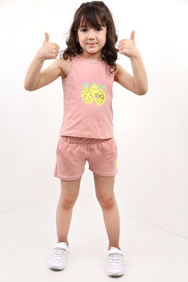 Baby Girl Printed Shorts Set