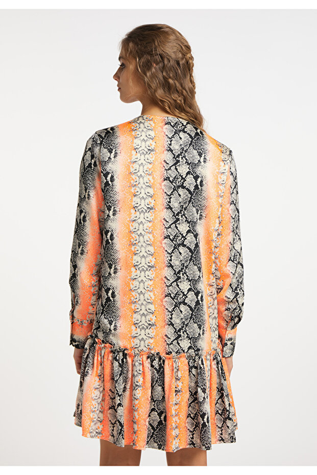 Kleid mit Reptilprint - 4