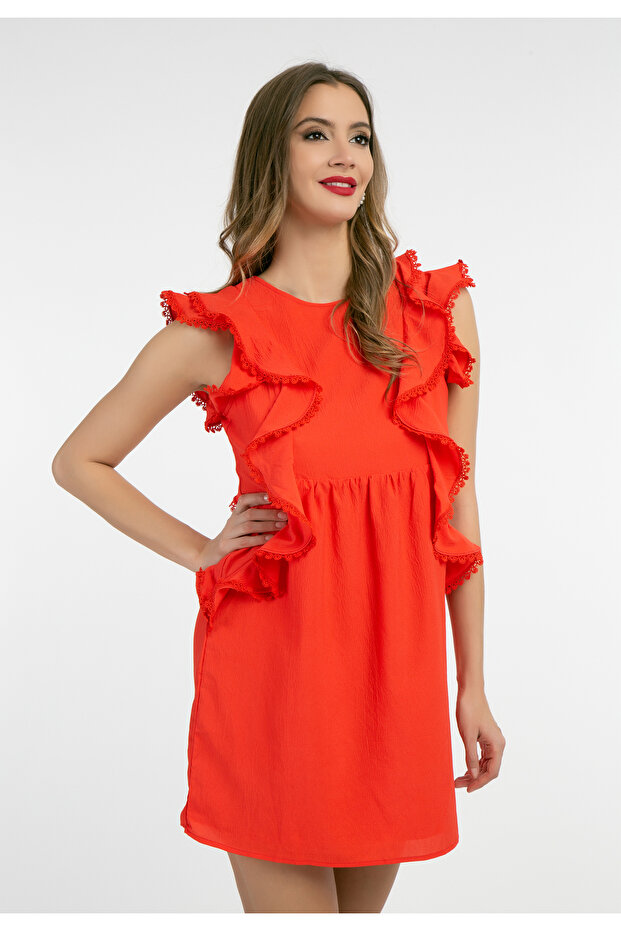 Minikleid mit Rüschen - 3