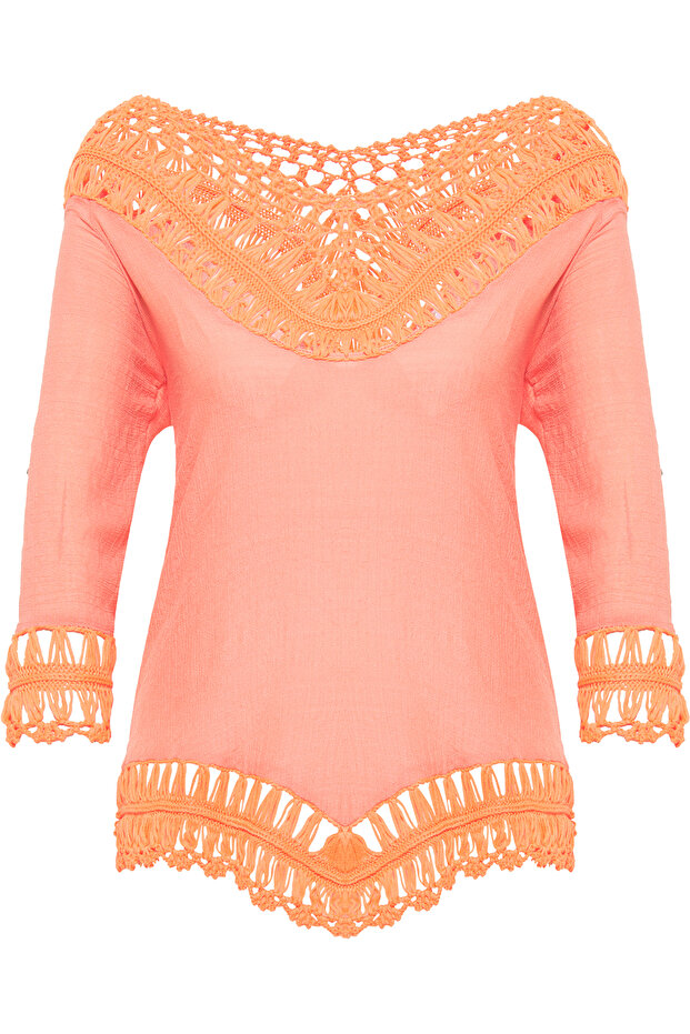 Tunika mit Häkelpart - 2