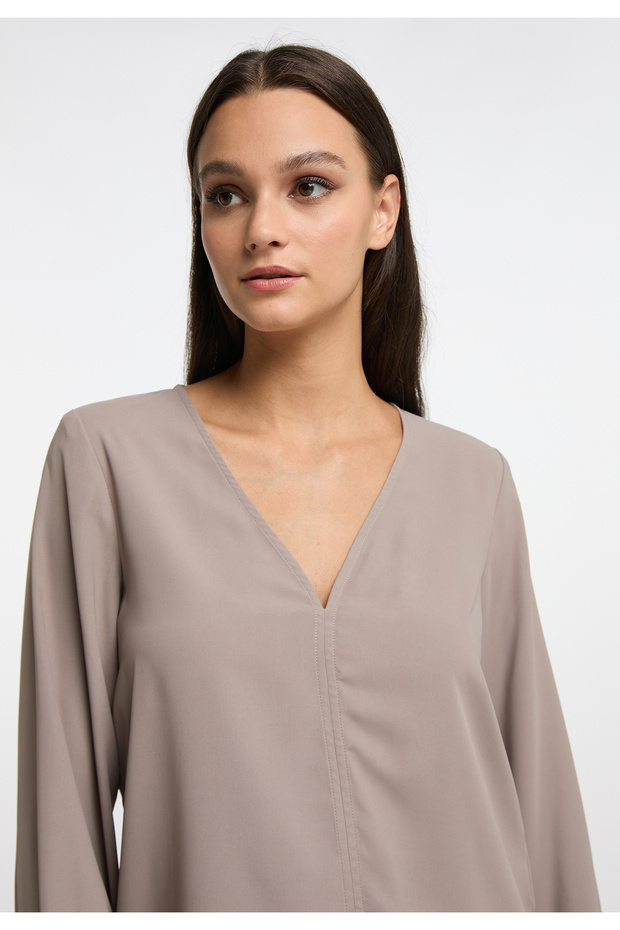 Klassische Langarmbluse - 5