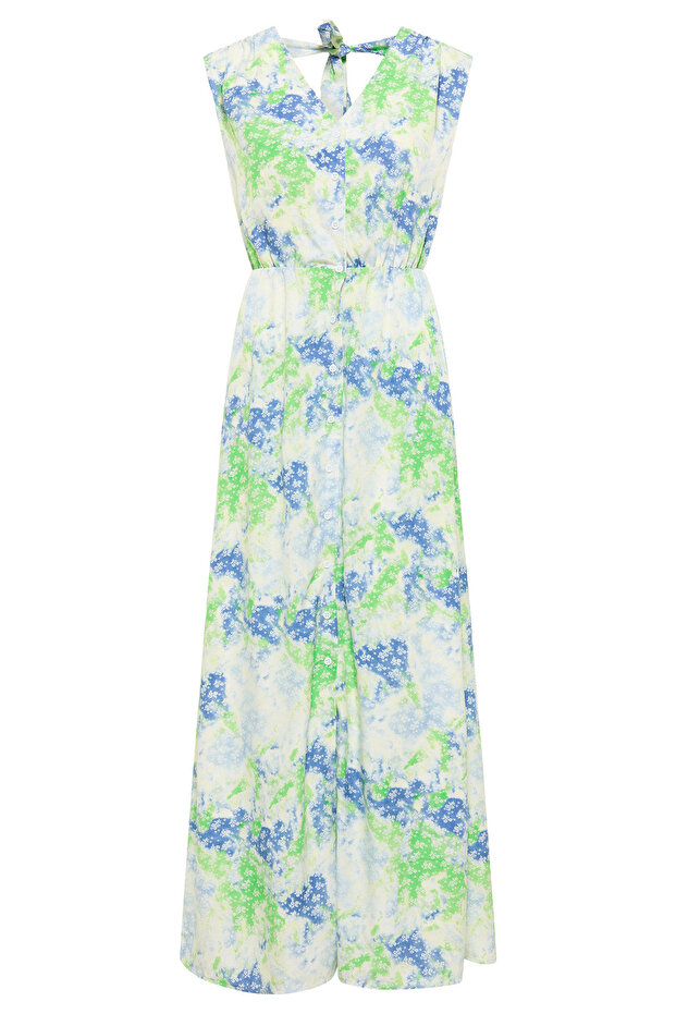 Maxikleid mit Allover-Print - 3