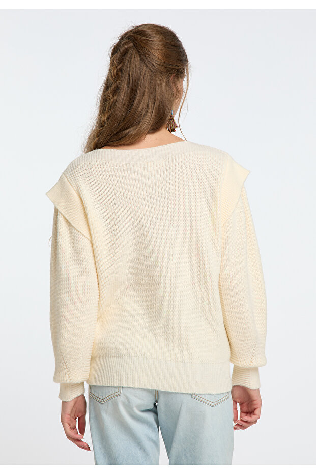 Grobstrick Pullover - 4