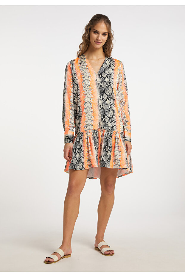 Kleid mit Reptilprint - 1