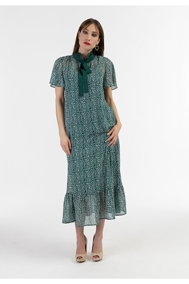 Midikleid aus Chiffon - 4