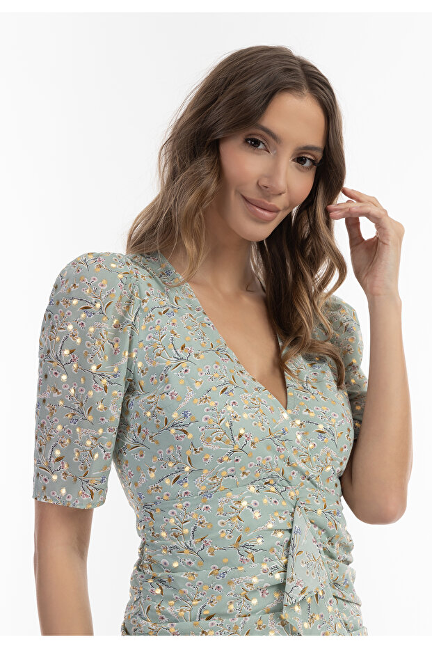 Drapiertes Kleid - 5