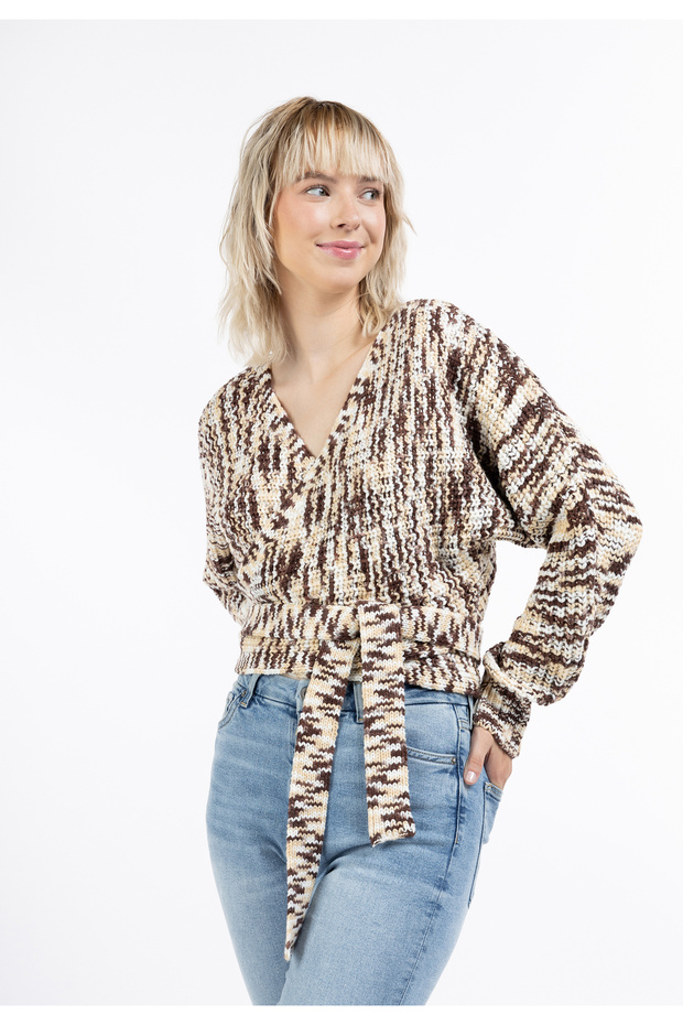 Wickeljacke aus Strick - 3