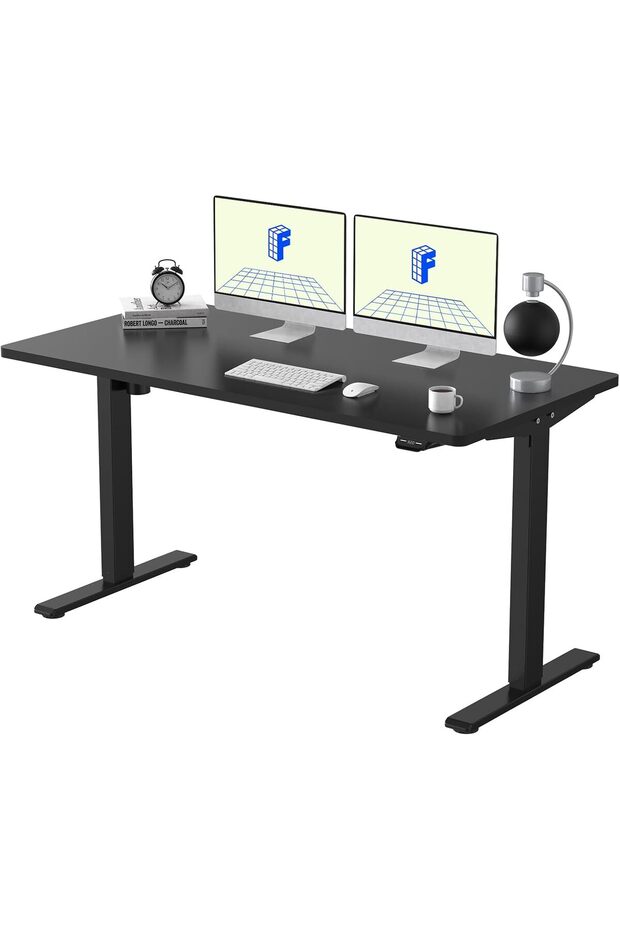 Flexispot Modern Electric Desk Workstation with LED Display and USB Port, Ideal Home and Office