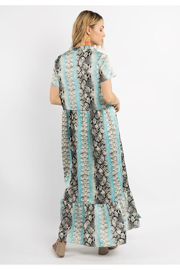 Kleid kurzarm maxi - 2