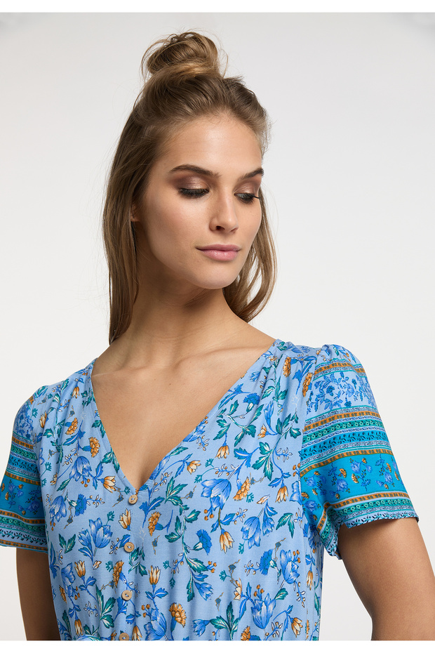 Maxikleid mit Blumenprint - 4