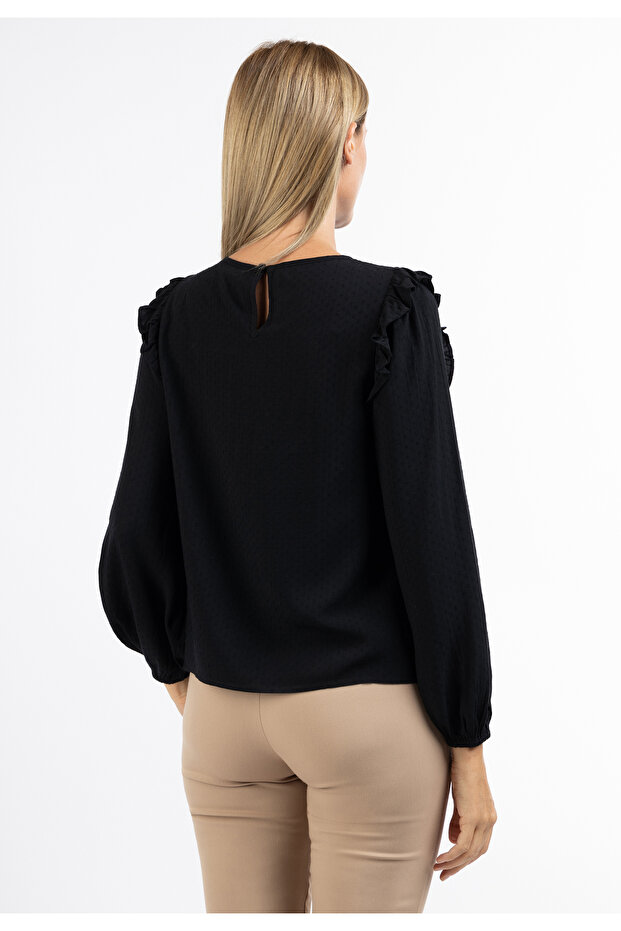 Klassische Langarmbluse - 4