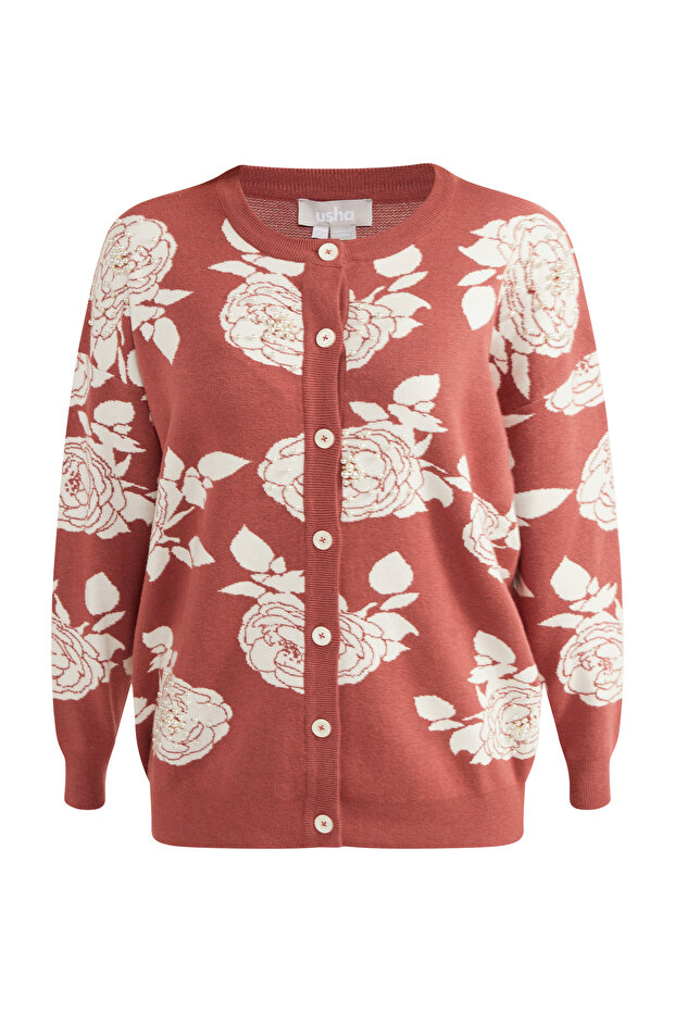 Strickjacke mit Perlen - 2