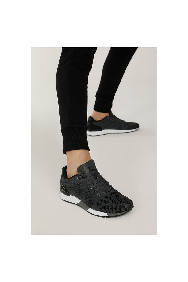 Vendor Memory Foam Ortopedik Bağçıklı Fileli Hafif Gri Unısex Sneaker Koşu Ayakkabısı - 1