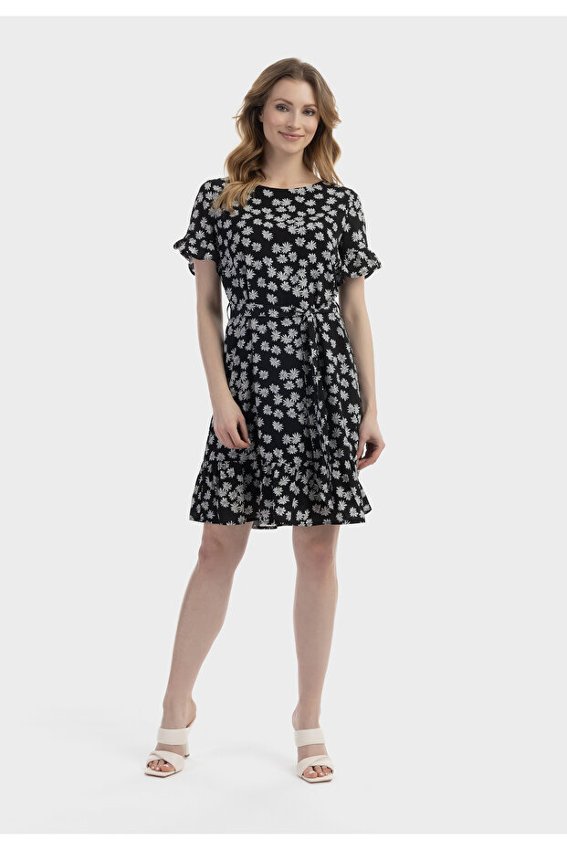 Midikleid mit Rüschen - 1