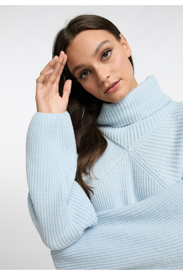 Strick Rollkragenpullover - 5