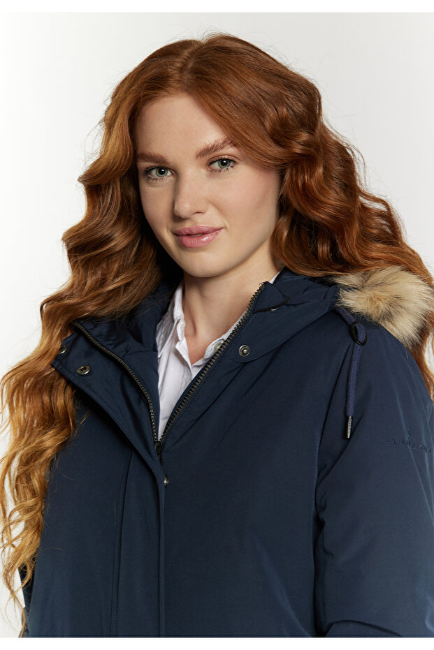 Winterparka mit Kunstfell - 5