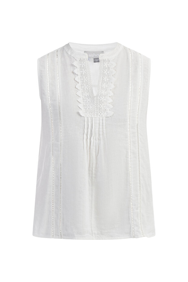 Blusentop mit Spitze - 2