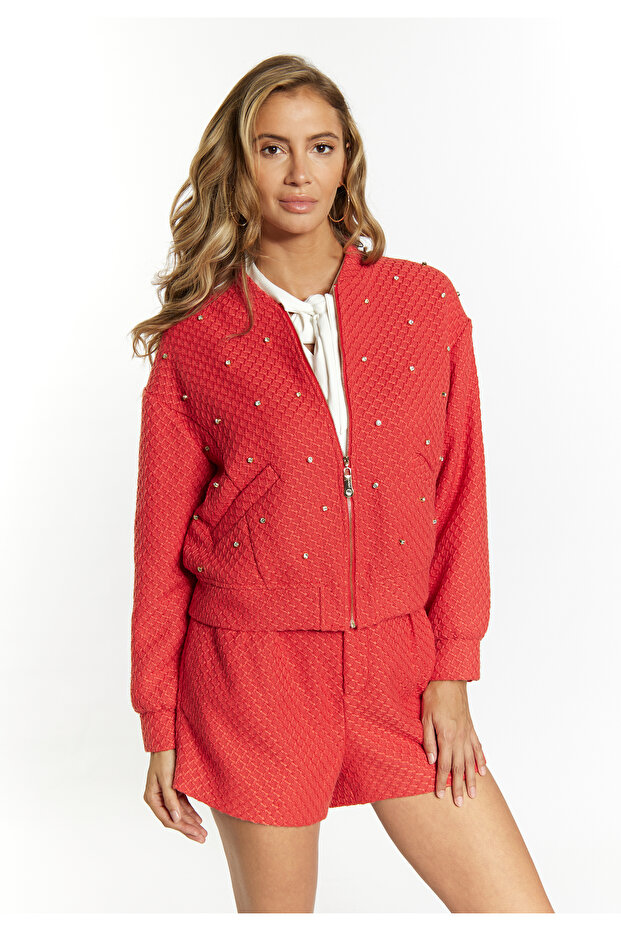 Boucé Jacke mit Strass-Steinen - 3