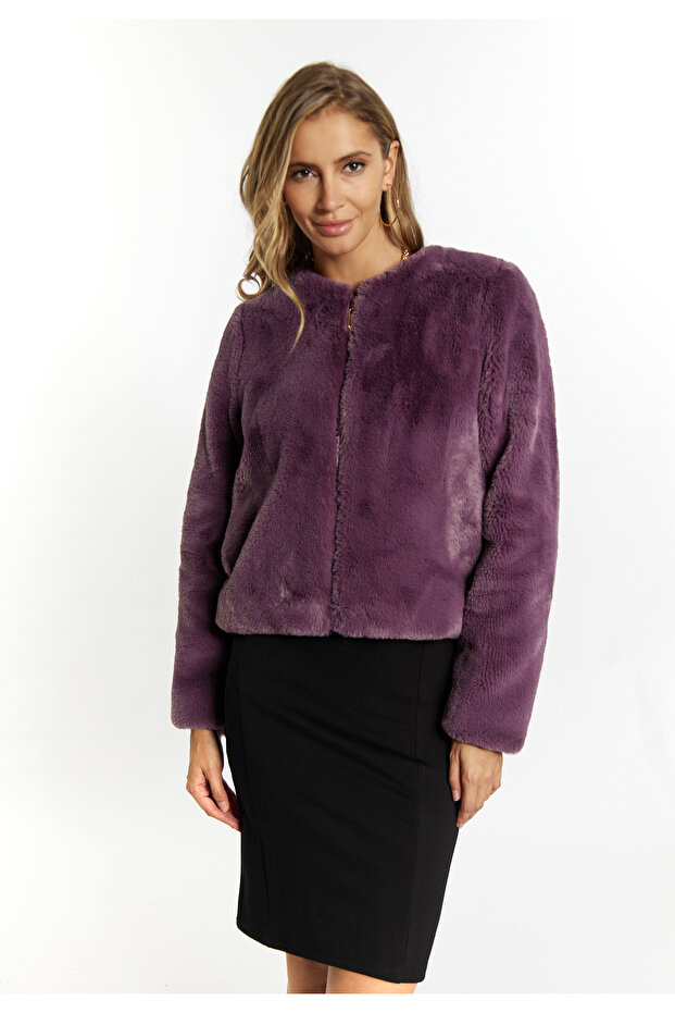 Faux Fur Jacke - 3