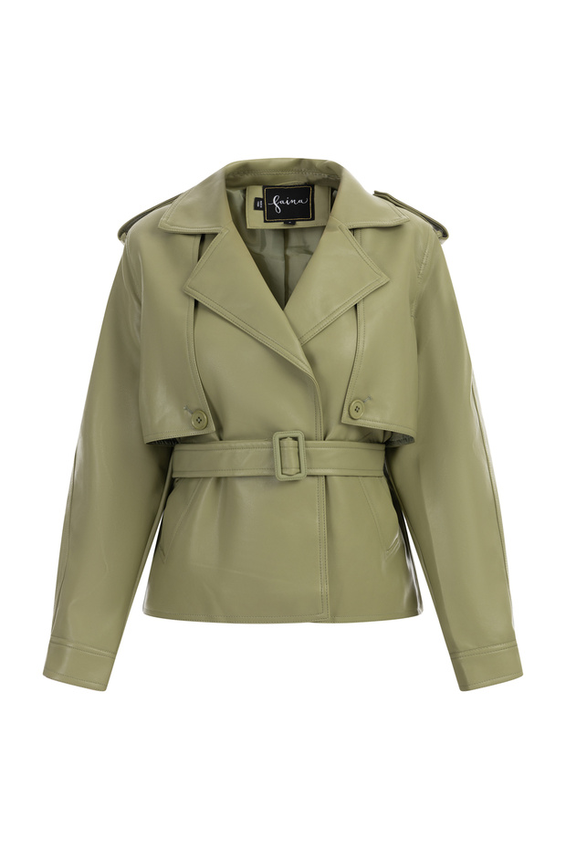 Jacke aus Lederimitat - 2