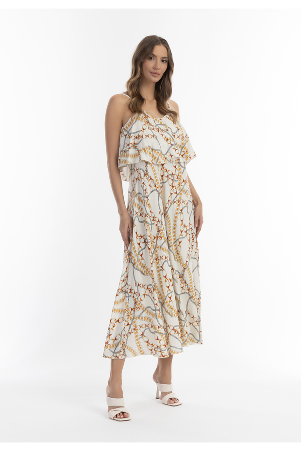 Maxikleid mit Allover-Print - 4