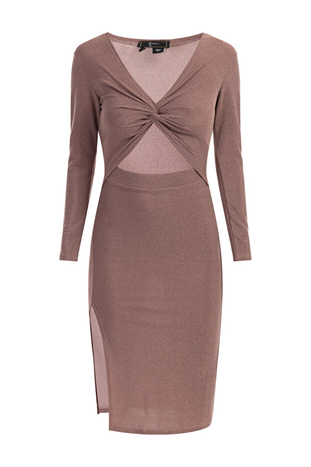 Abendkleid mit Glanzgarn - 3