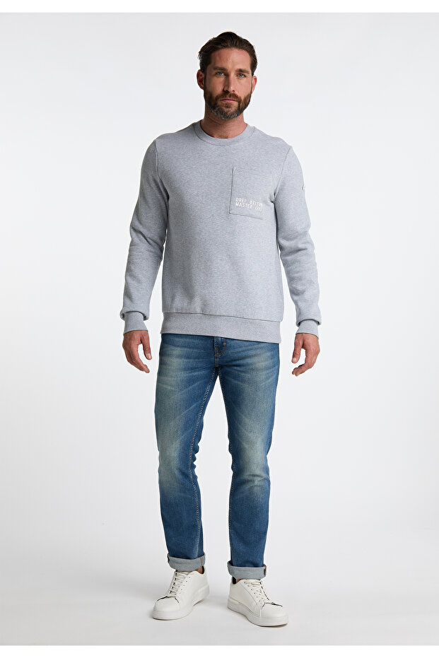 Sweatshirt mit Rundhals - 1