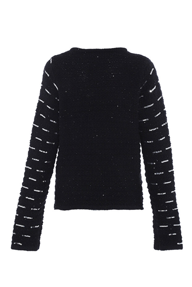 Strickjacke mit Pailletten - 2