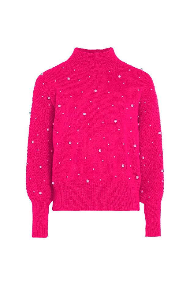 Pullover mit Perlen - 1